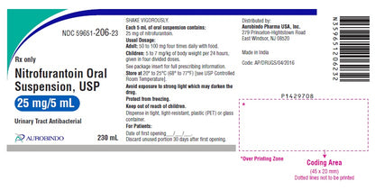 NITROFURANTOIN SS 25MG/5ML 230ML