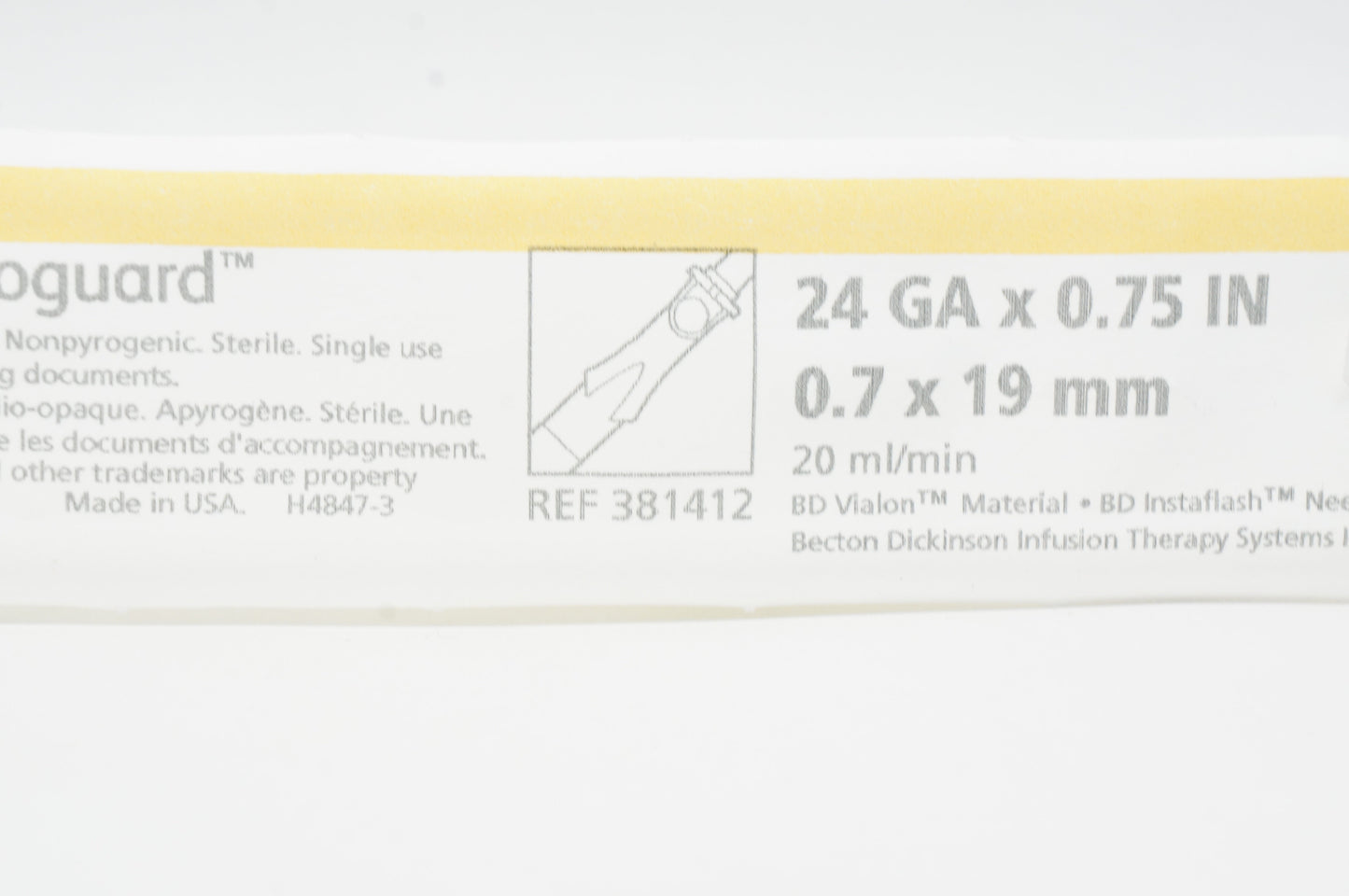 BD INSYTE AGRD CH 50 22GX1N