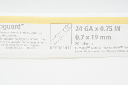 BD INSYTE AGRD CH 50 22GX1N