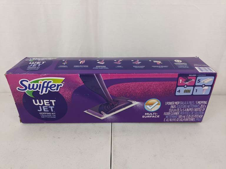 SWIFFER WET JET 5 PADS MOPPING KIT 1CT