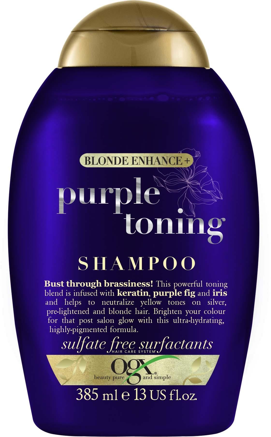 Ogx Shampoo Purple Toning 13oz .