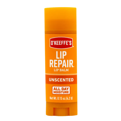 O' Keeffes Lip Repair Lip Balm Stick Unscented 0.15oz (6in)