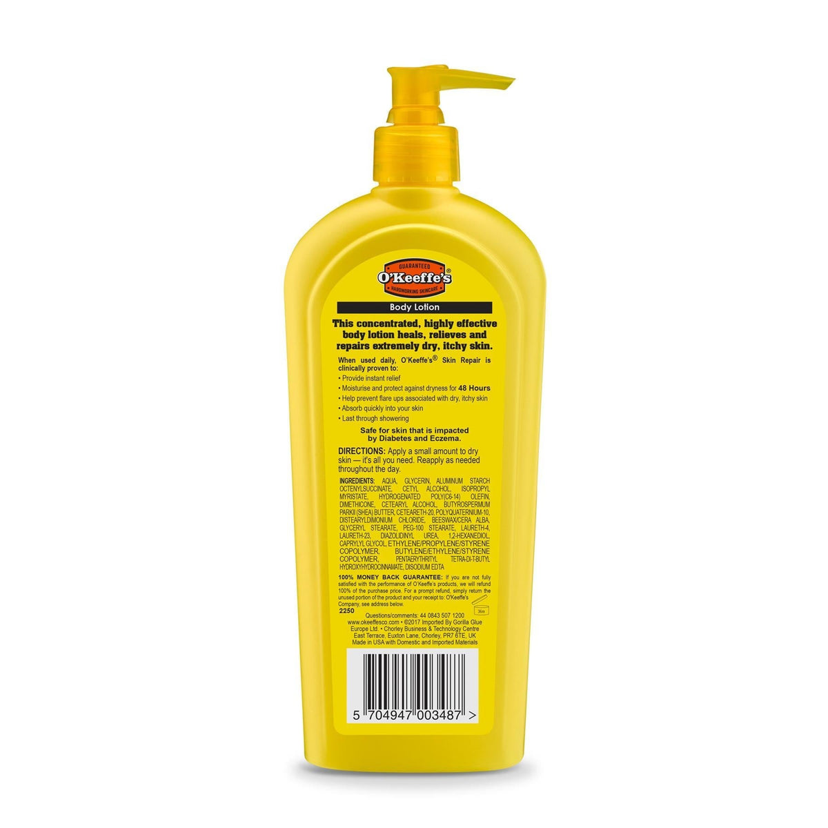 OKEEFFES SKIN REPAIR LT 12OZ PUMP