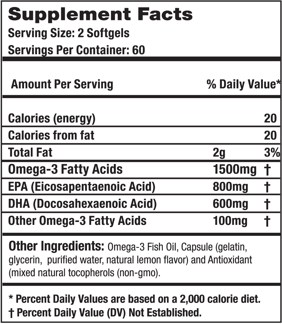 PRO OMEGA SOFTGELS GC 60