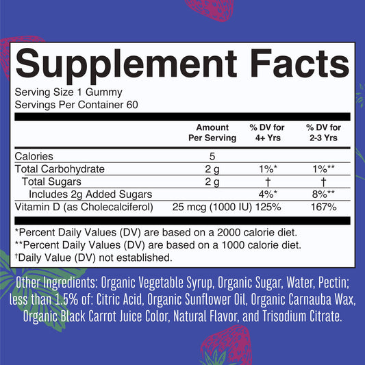 MARY RUTH'S SUPP,VITAMIN D3 GUMMIES