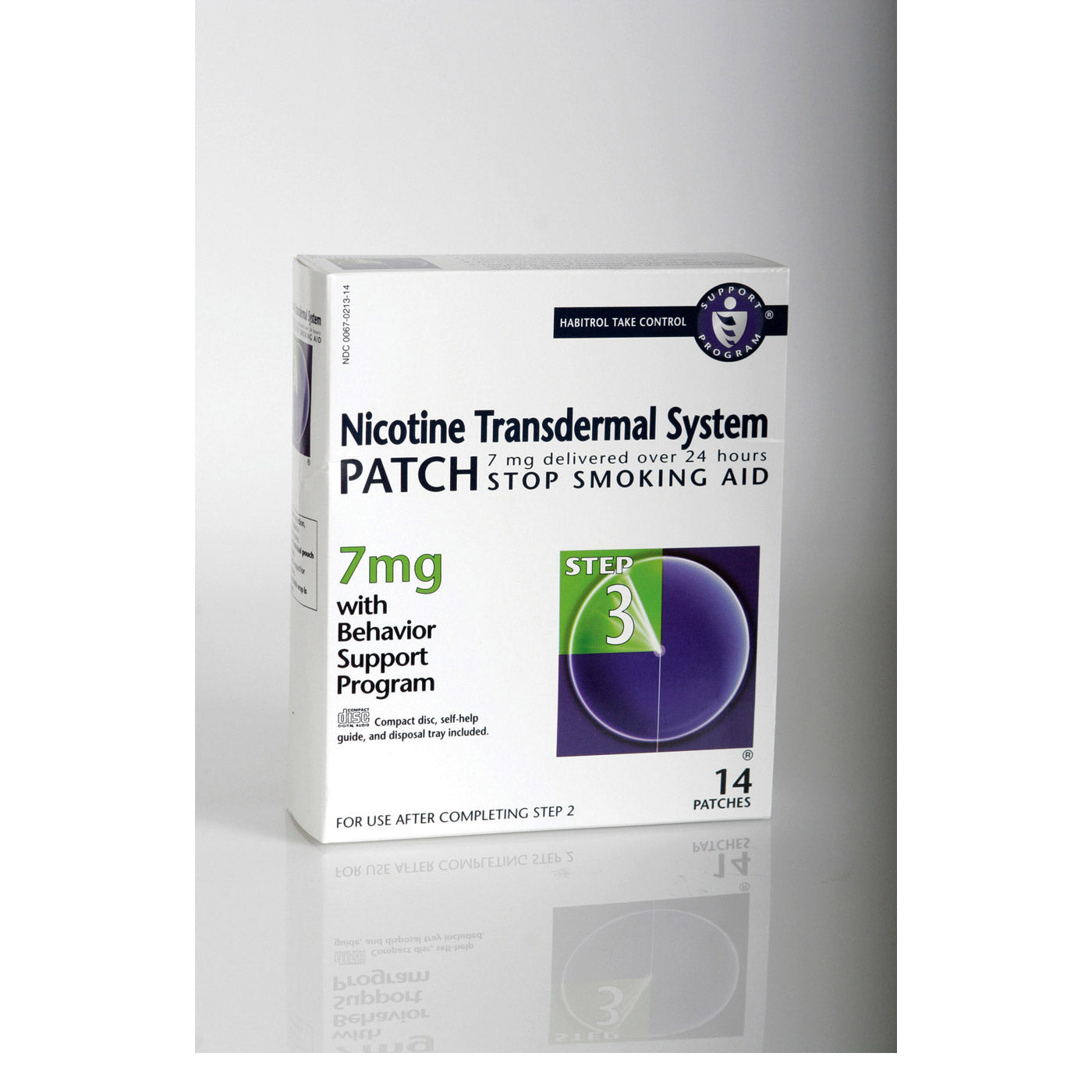 NICOTINE CLR 21MG-24HR TRNS SYS PAT 7