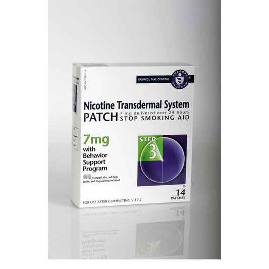 NICOTINE CLR 21MG-24HR TRNS SYS PAT 7