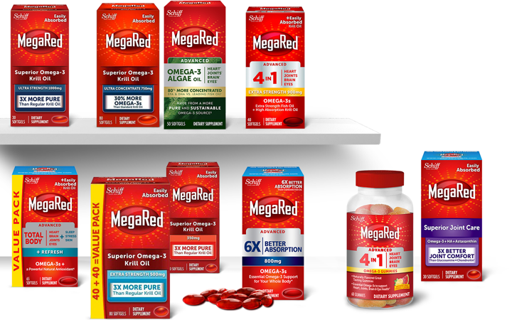 MEGARED ADV 4N1 2X OMEGA-3 900MG SG 40CT