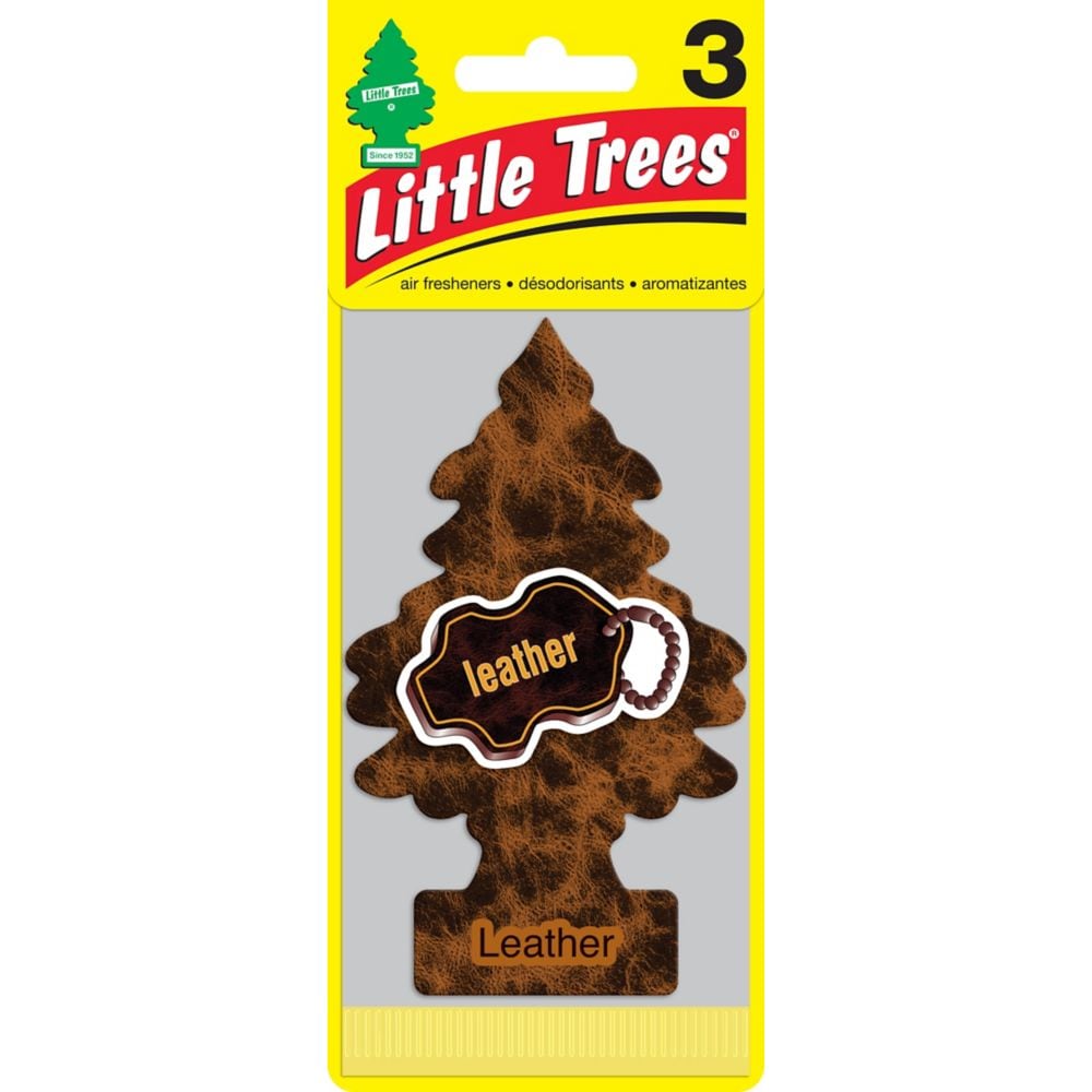Little Trees Leather Hanging Air Freshener - 3 pack