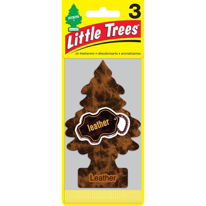 Little Trees Leather Hanging Air Freshener - 3 pack