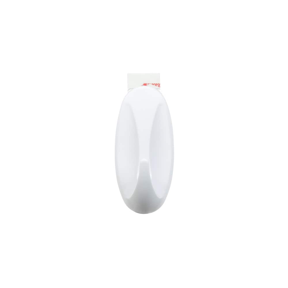 Command Small Designer Wall Hooks - White, 2 Hooks + 4 Strips