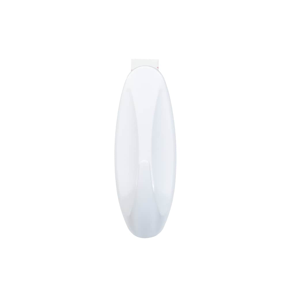 Command Large Designer Wall Hook - White, 1 Hook + 2 Strips