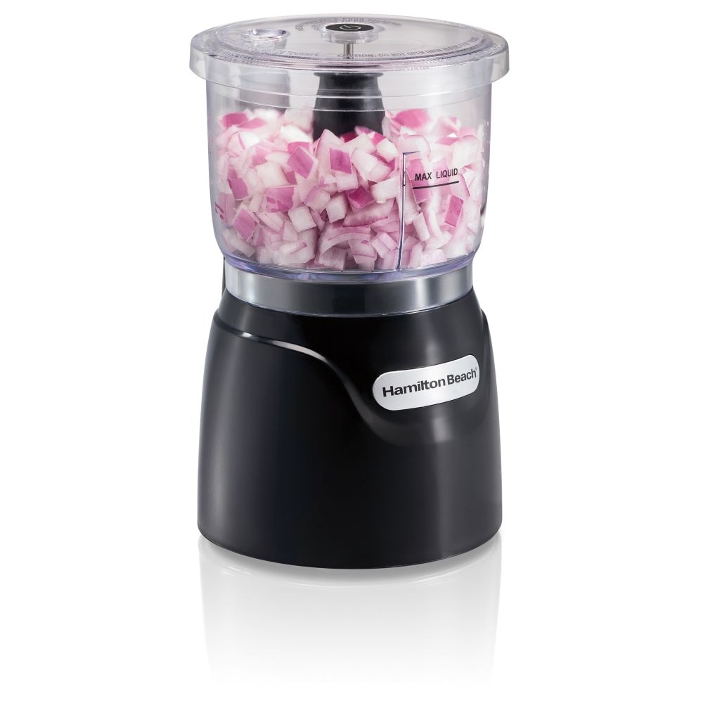 Hamilton Beach® Stack & Press™ 3 Cup Chopper, BLACK, 72850
