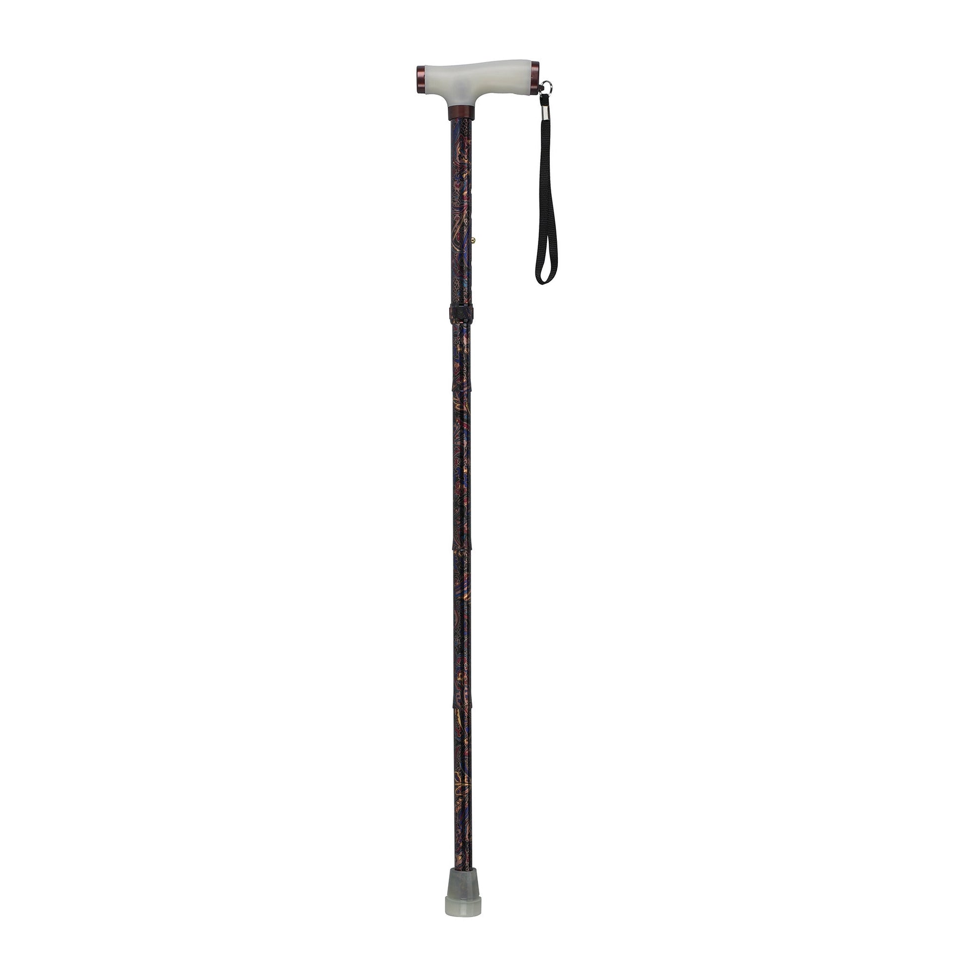 CANE FOLDING EQ BLACK GEL GRIP
