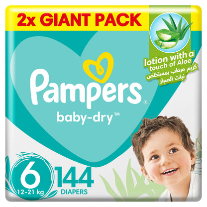 Pampers Diapers Size 6 Baby- Dry 21 Count