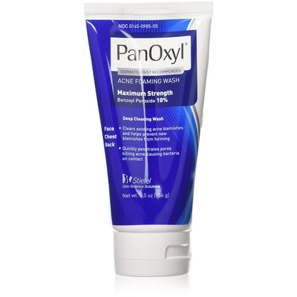 PanOxyl Acne Foaming Wash Maximum Strength, 3 oz