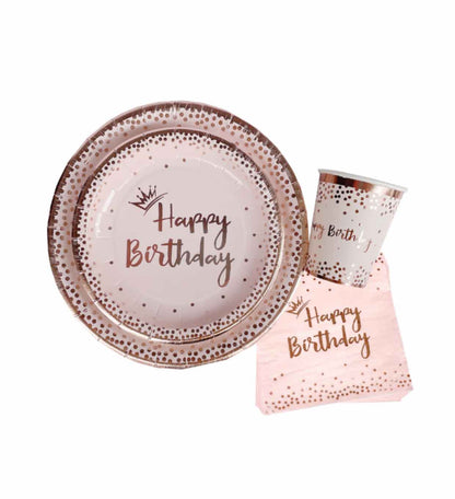 SENSATIONS Premium Paper Lunch Plates - Birthday Bliss, 20 count