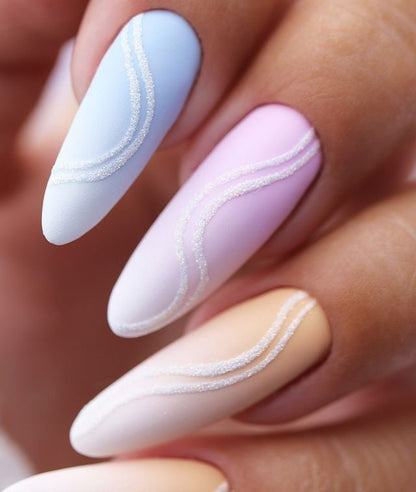 Nailene So Chic Matte Macchiato Squoval, 77145 - 28 Pc