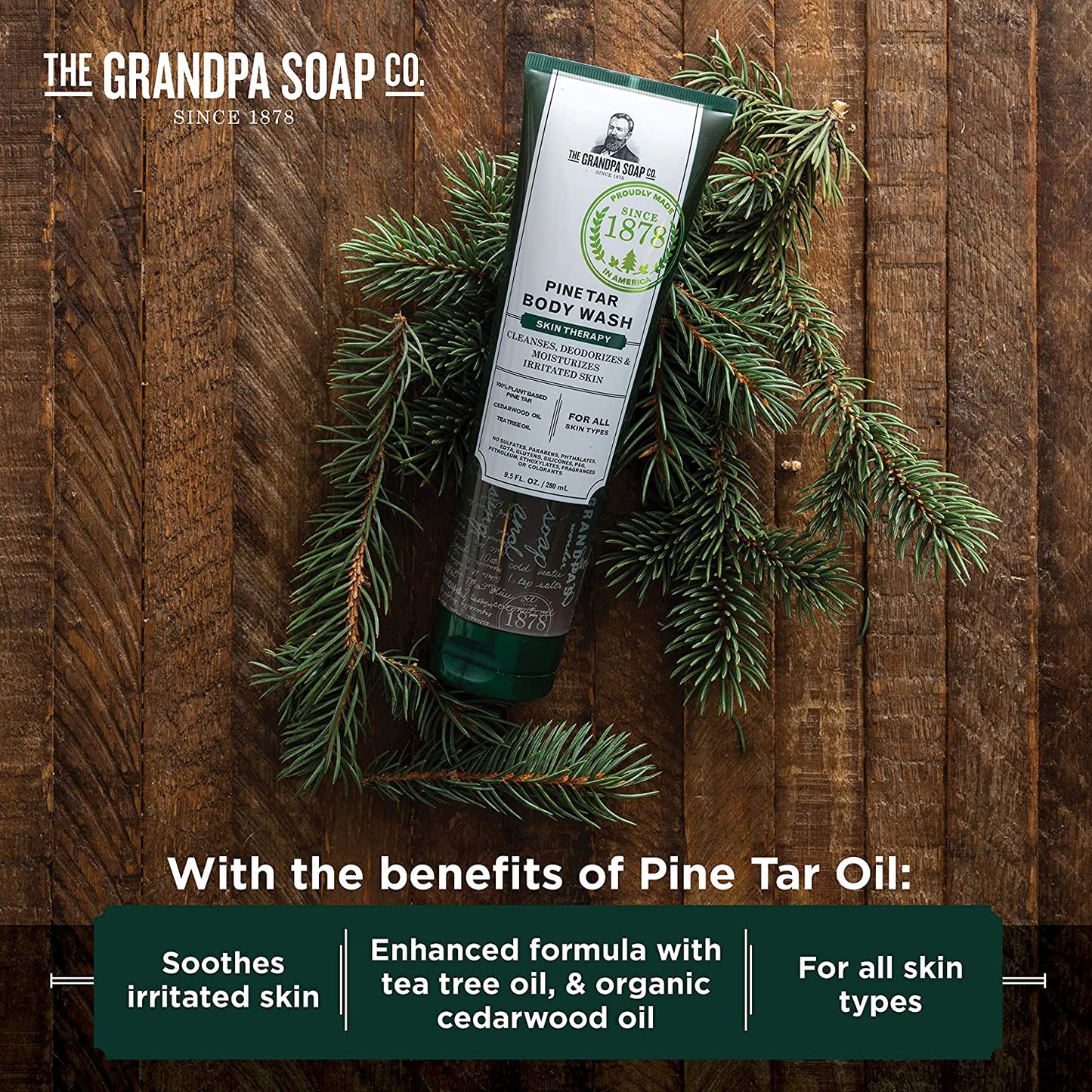 THE GRANDPA SOAP CO. SOAP,PINE TAR