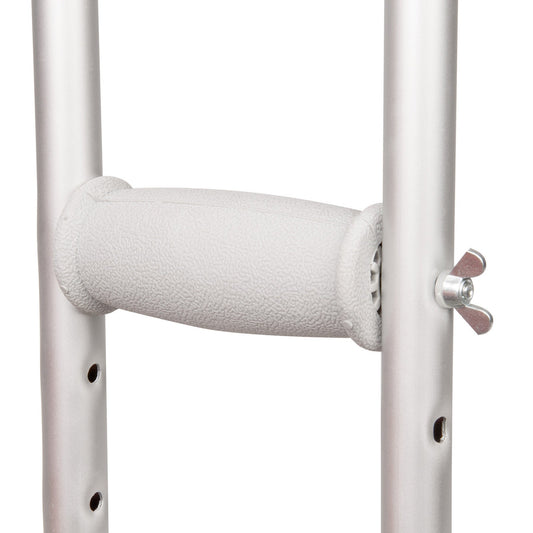 CRUTCH HAND GRIPS EQ 2 SPLIT GRAY