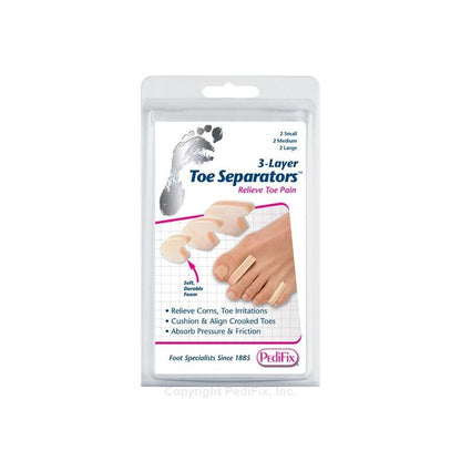 PEDIFIX TOE SEPARATORS 3 LAYER S 6CT DS