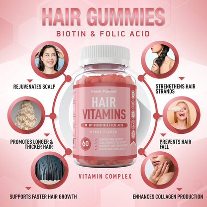 OPTIMAL SOLUTION HAIR SKIN NAIL GUMMY 80