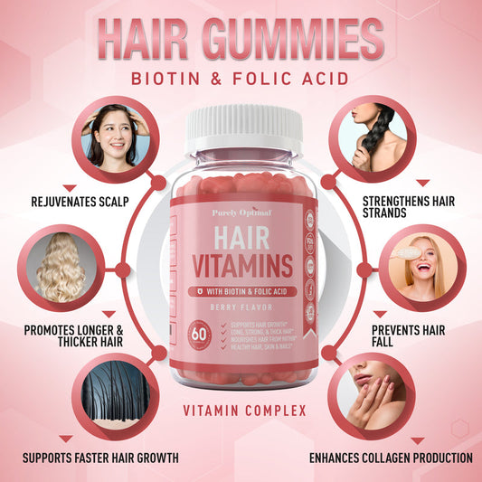 OPTIMAL SOLUTION HAIR SKIN NAIL GUMMY 80
