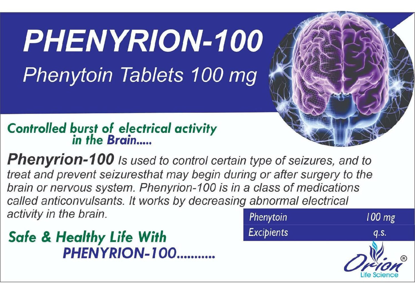 PHENYTOIN CW 50MG 100