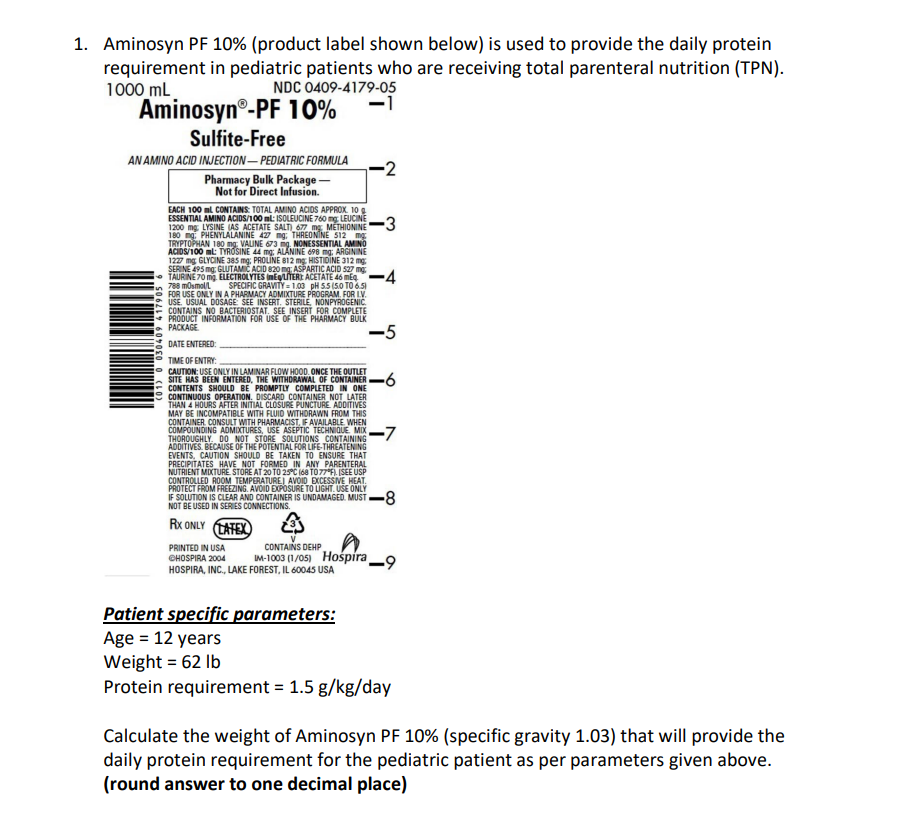 AMINOSYN-PF IS 7% 12X500ML SU/F