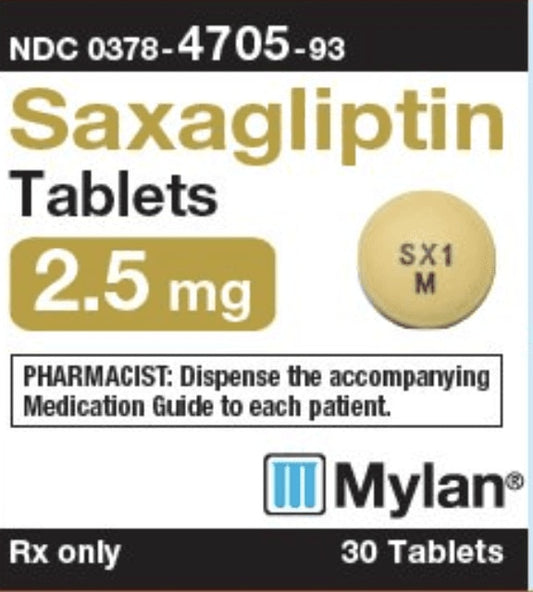 SAXAGLIPTIN TB 2.5MG 90