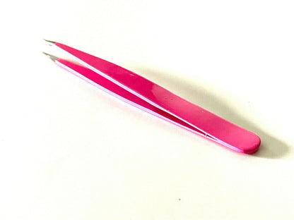 Hb Pro Eyebrow Tweezers Point Tip Black (3in) Matte Finish