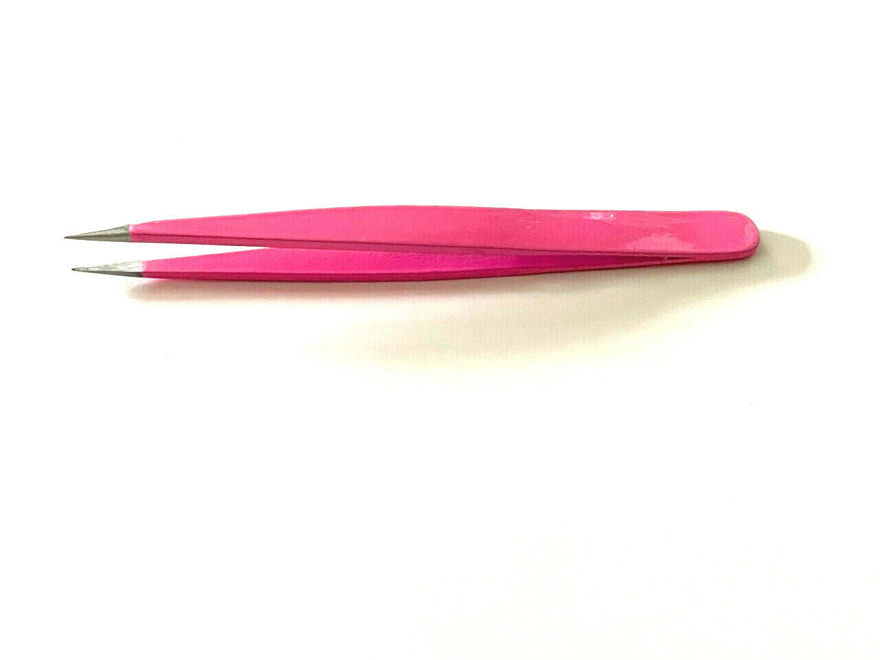 Hb Pro Eyebrow Tweezers Slant Tip Pink (3in) Matte Finish