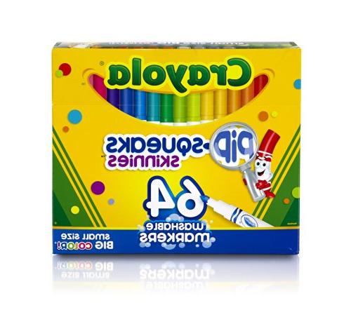 Crayola Pip-Squeaks Skinnies Markers, 16 count