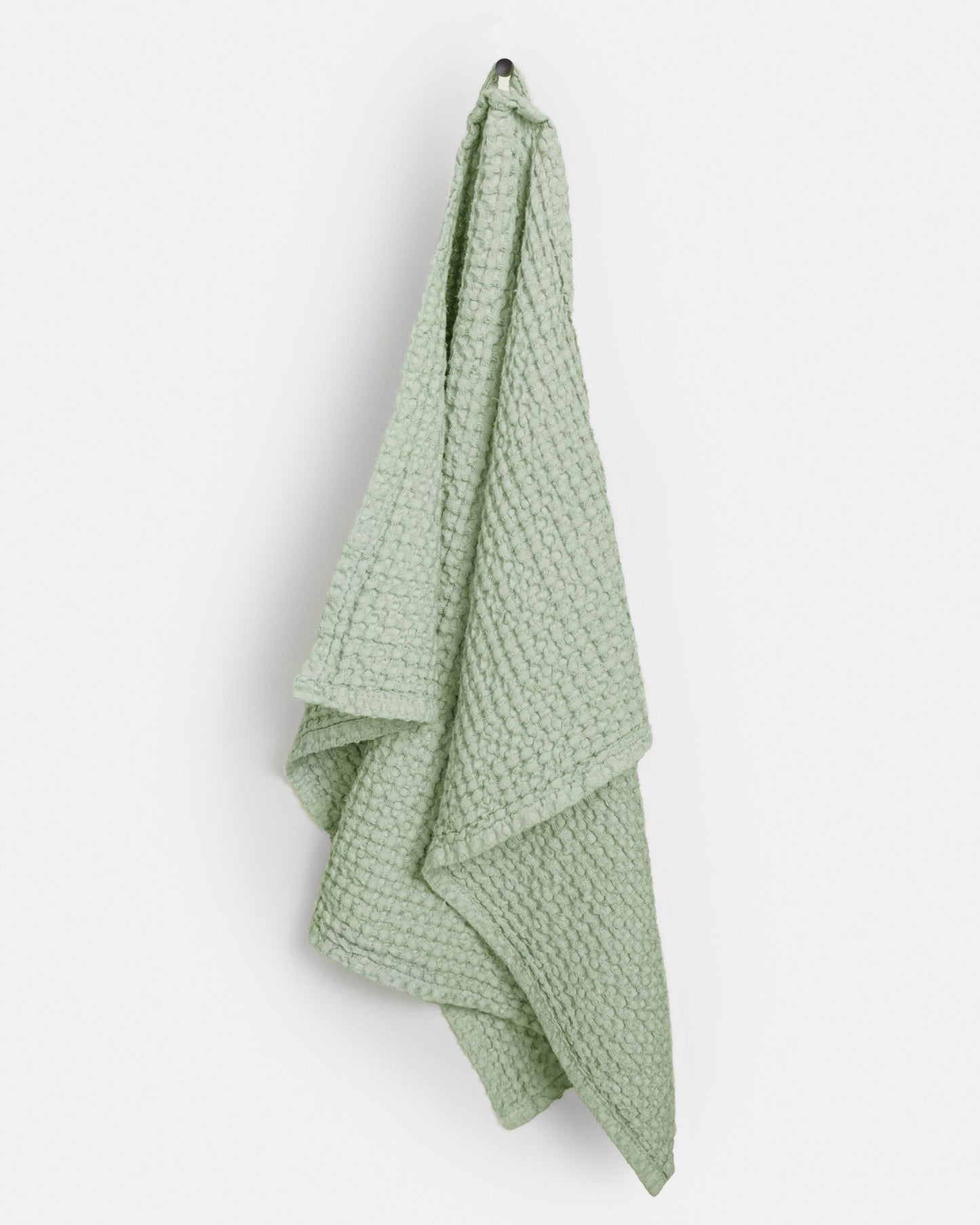 MUkitchen 100% Classic Stripe Towel - Pistachio, 20"x30"