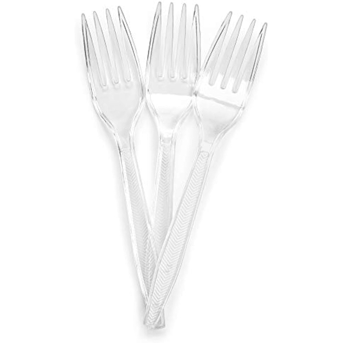 SENSATIONS Plastic Forks - Clear, 24 count