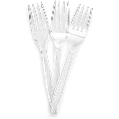 SENSATIONS Plastic Forks - Clear, 24 count