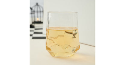 SENSATIONS 14 oz Plastic Stemless Wine Glasses, 4 count