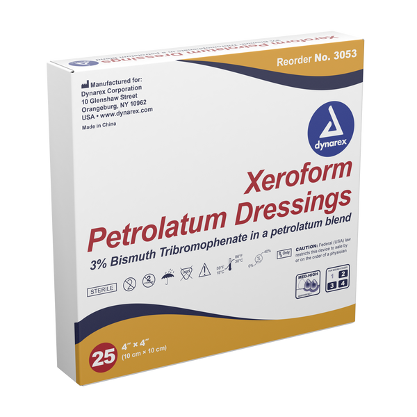 XEROFORM GAUZE DS 25 4X4N