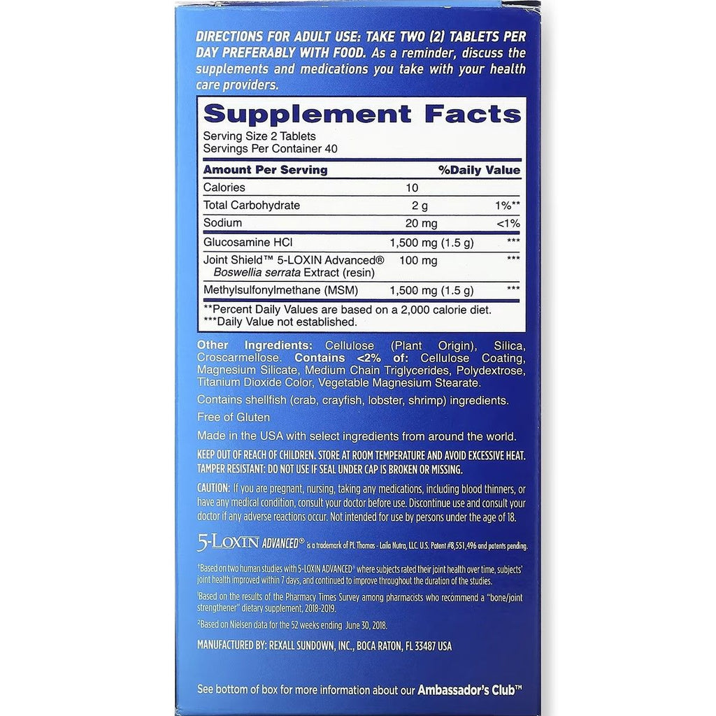 OSTEO BI-FLEX 3X-STRG +MSM TABLETS 80CT