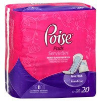 POISE PAD MODERATE XABS 6X20CT