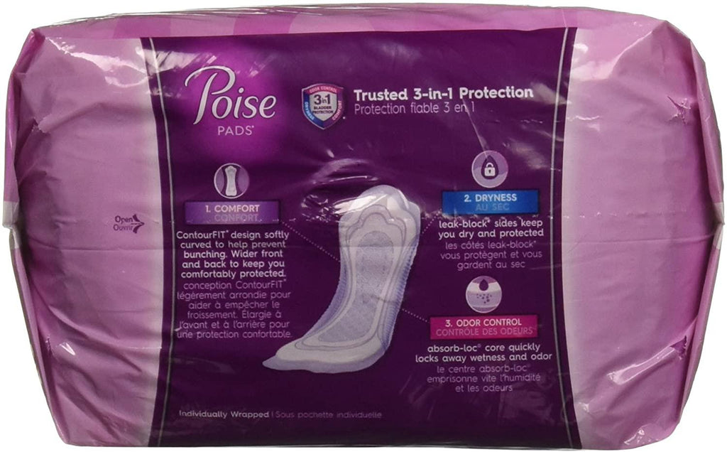 POISE LIGHT LONG PADS 4X24CT