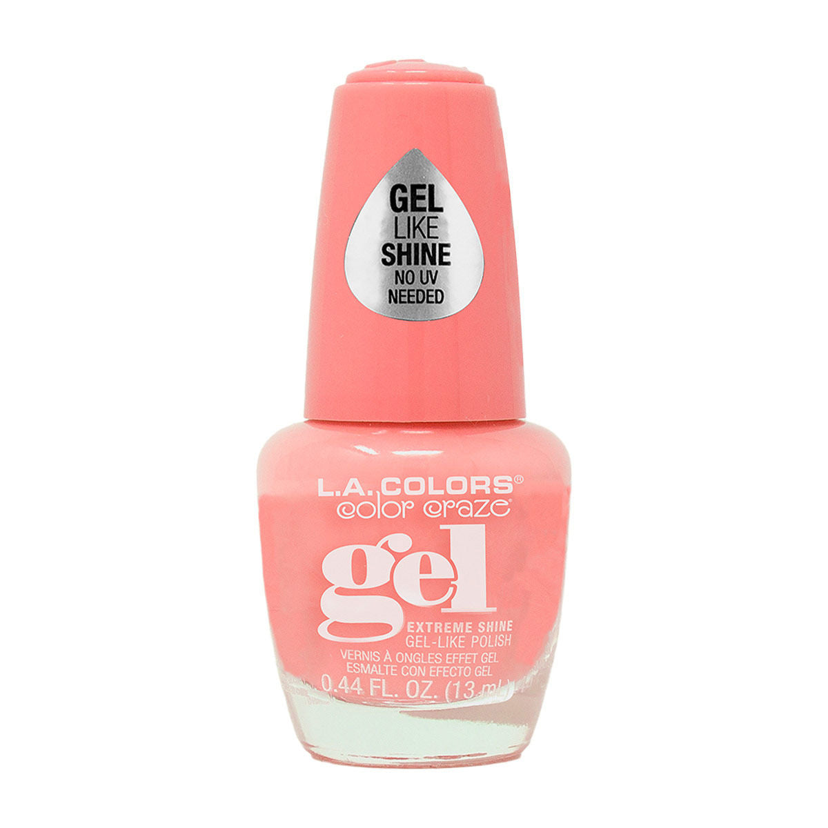 L.A. Colors Color Craze Gel Nail Polish - Good Vibes, 0.44 Fl Oz