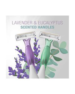 BiC Soleil Escape Scented Women's Disposable Razors with 3 Blades - Lavender & Eucalyptus