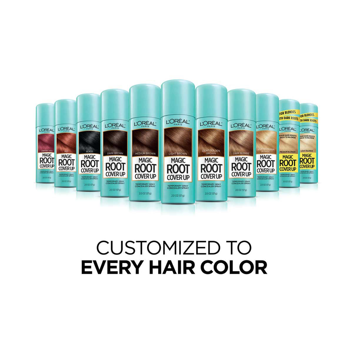 L'ORÉAL PARIS Magic Root Cover Up Temporary Gray Concealer Spray, Light Brown, 2 oz.