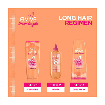 L'ORÉAL PARIS Elvive Dream Lengths Restoring Shampoo for Long and Damaged Hair, 12.6 fl. oz.