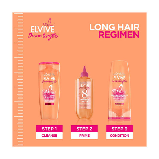L'ORÉAL PARIS Elvive Dream Lengths Restoring Shampoo for Long and Damaged Hair, 12.6 fl. oz.