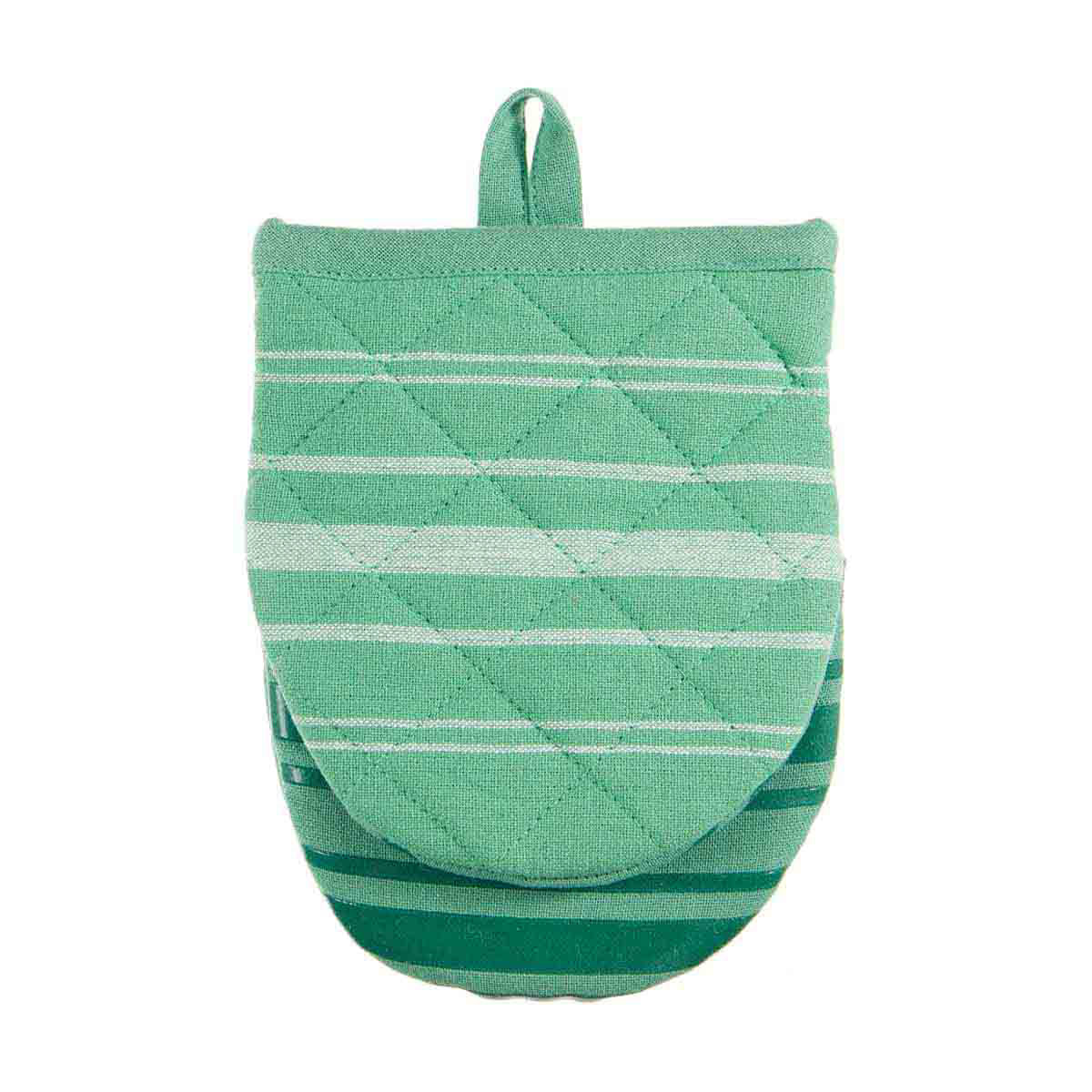 MUkitchen Stripped Mini Mitt - Gray