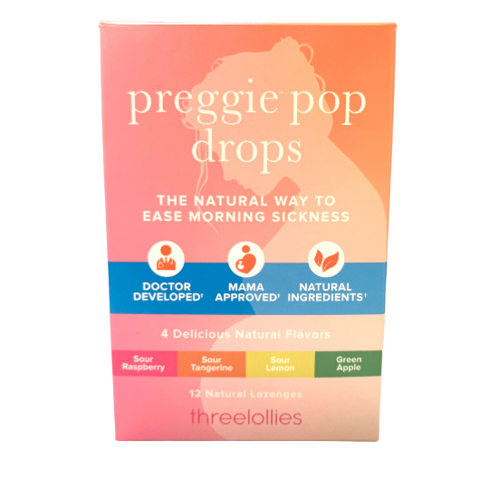 THREE LOLLIES PREGGIE POP DROPS,CONTAIN