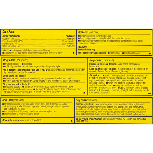 PREP H SOOTH RELIEF ANTI-ITCH CRM 0.9OZ