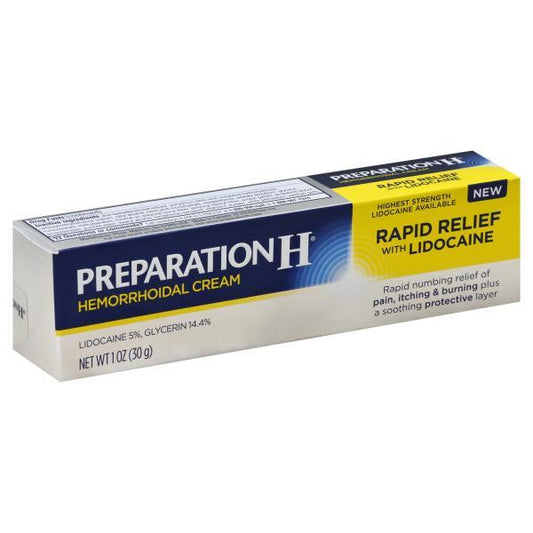PREPARATION H RPID RLF LIDOCN/PE CRM 1OZ